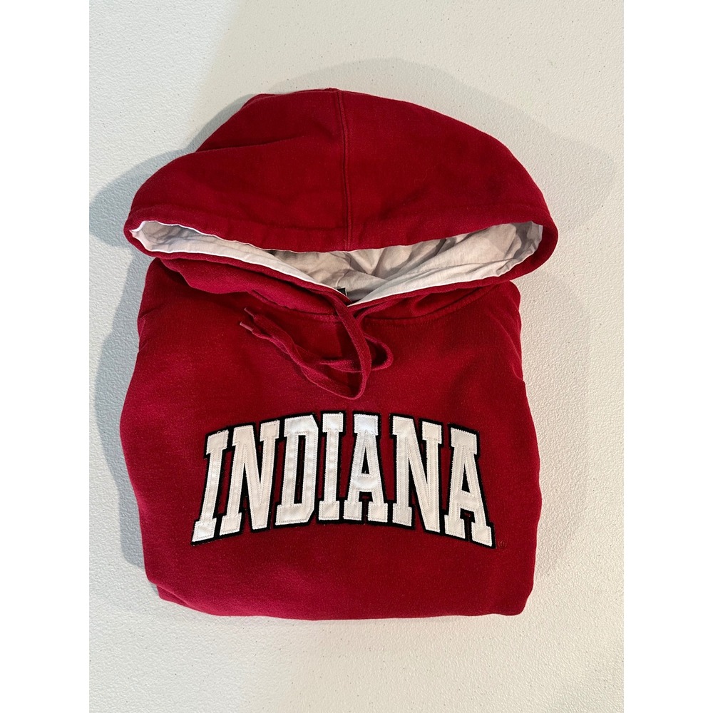 Stadium Athletics Indiana Hoosiers Red Hoodie Embroidered Sweatshirt Kids Large - Picture 11 of 12